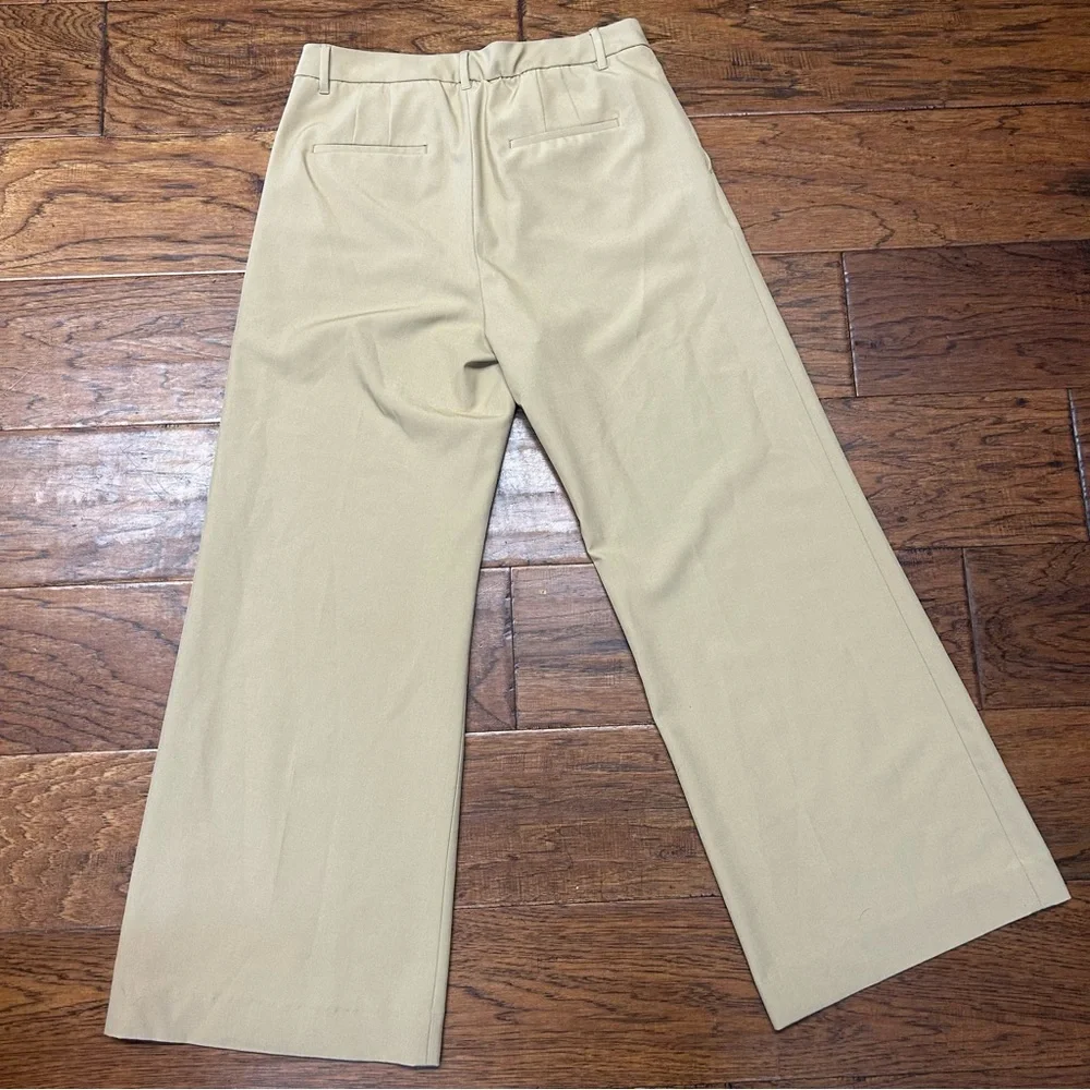 Banana Republic‎ factory Women's sculpted stretch Tan Wide Leg Pants